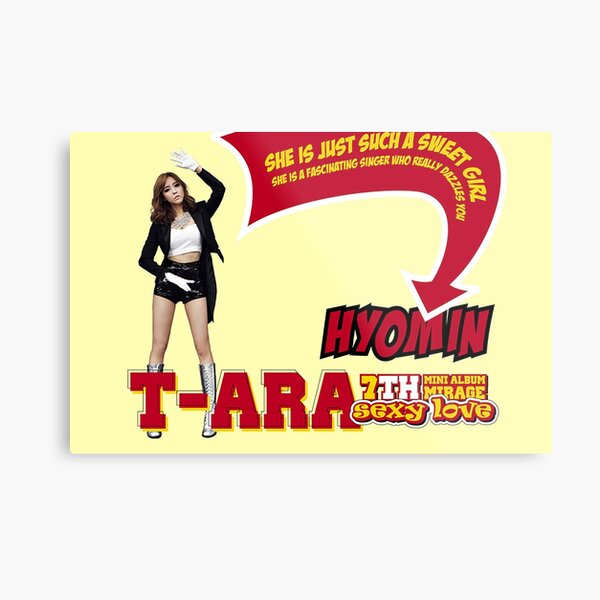 T-ara Hyomin poster Metal Print