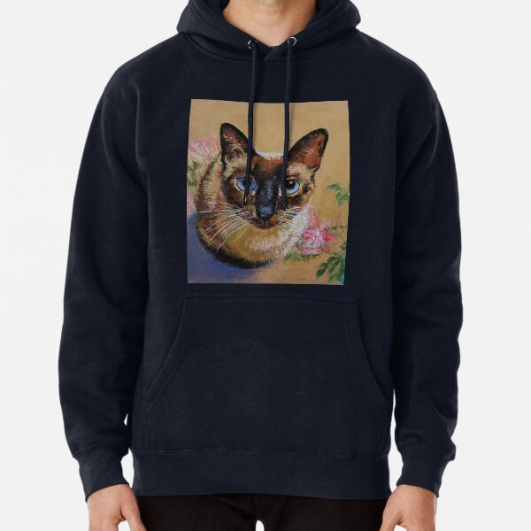 Best Siamese Cat Dad Ever Cute Siamese Cat Zip Up Hoodie Back Print