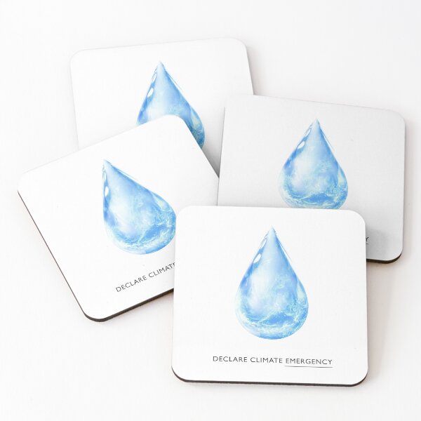 Item preview, ! Teardrop Earth ! Declare Climate Emergency: The Original on White designed and sold by Day Chapman.