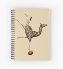Balancing Giraffe Spiral Notebook