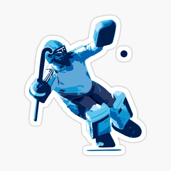 Goalie: Beach Vibes - Field Hockey - Sticker