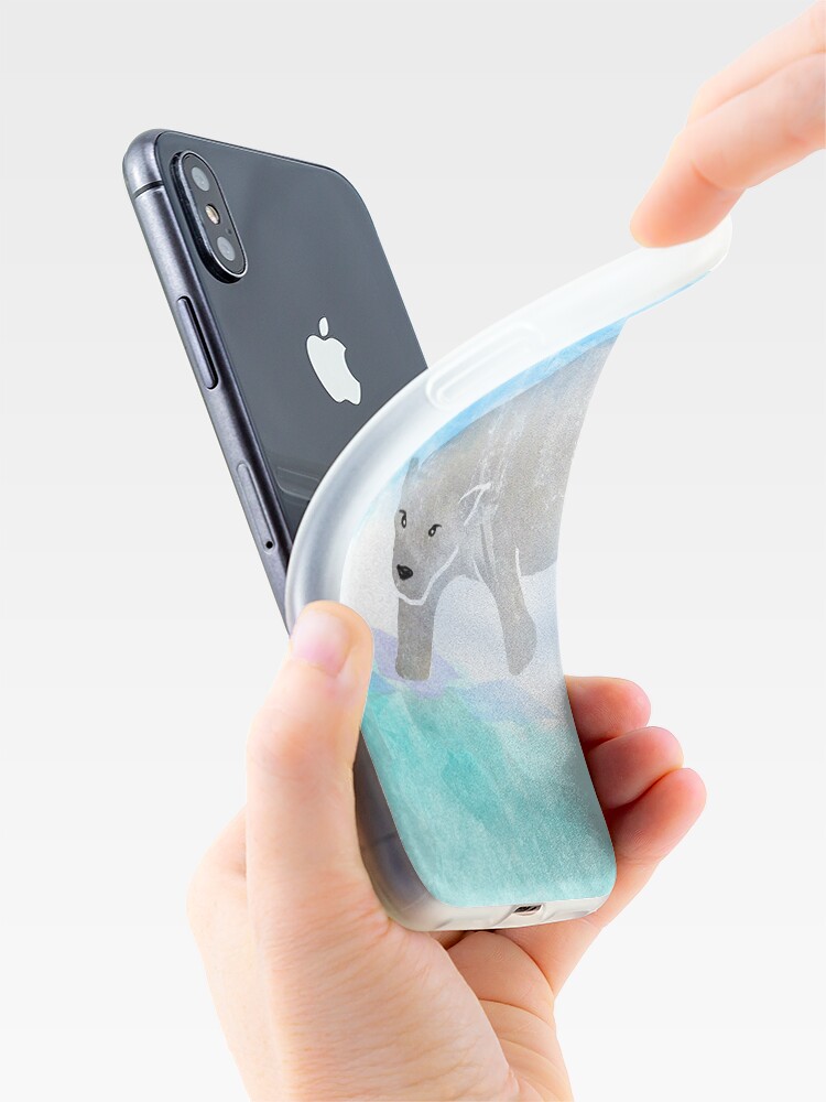 Alternate view of Polar Bear on Iceberg iPhone Case & Cover