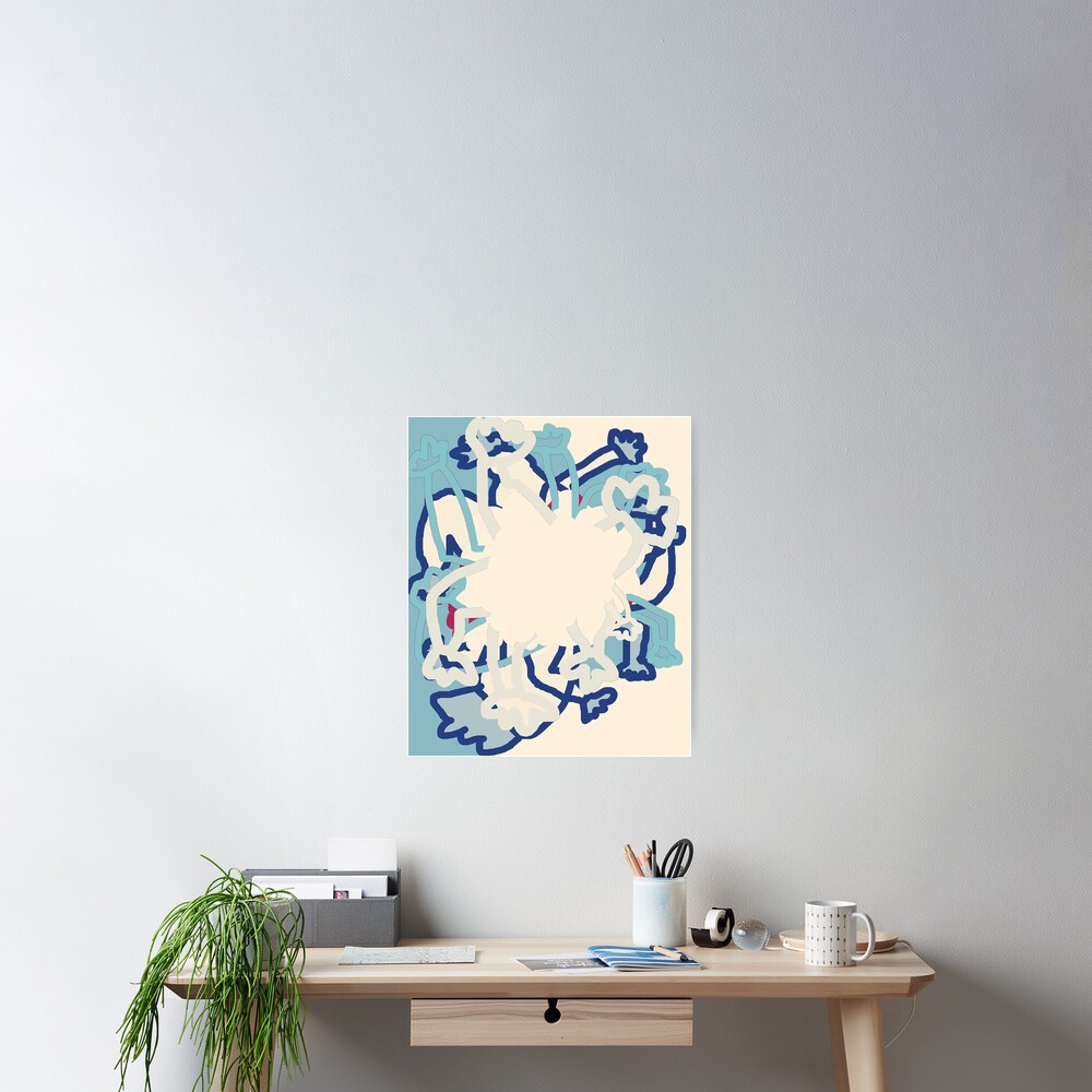 Digital Abstract Illustration, Rowdy Collection Designs Poster