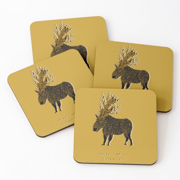 Item preview, Golden Moose Alces Alces designed and sold by Leafbear Studio.