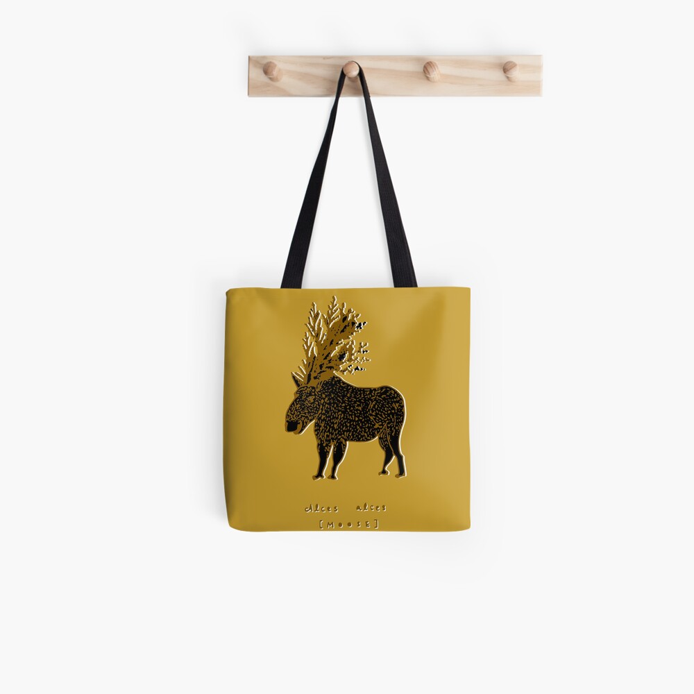Golden Moose Alces Alces Tote Bag