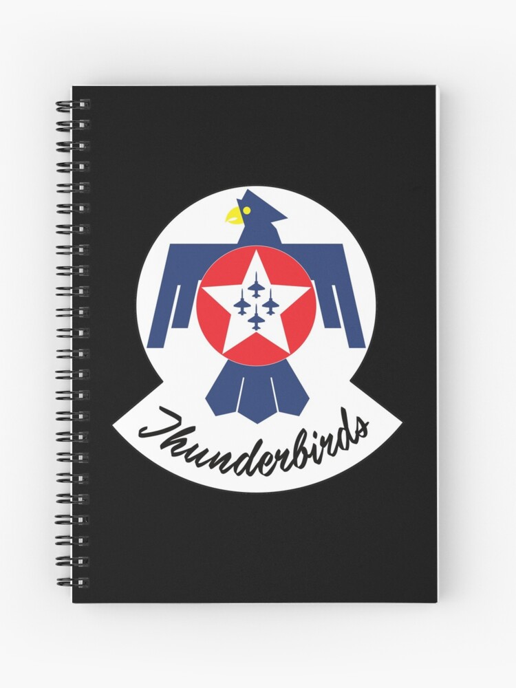 usaf thunderbirds logo spiral notebook by mackandco redbubble redbubble