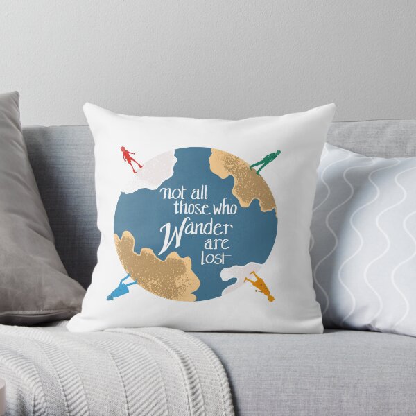 Wanderer (no background) Throw Pillow