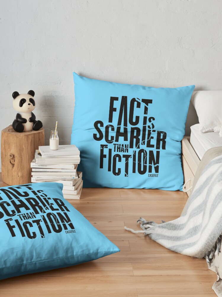 Alternate view of Casefile True Crime – Fact Is Scarier Than Fiction (Dark) Floor Pillow