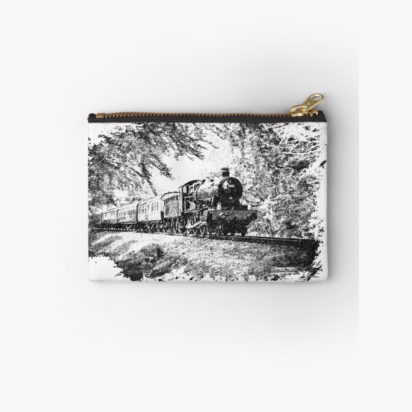 Item preview, Steam Train in Green - Black And White Sketch Edition designed and sold by modelrailway.