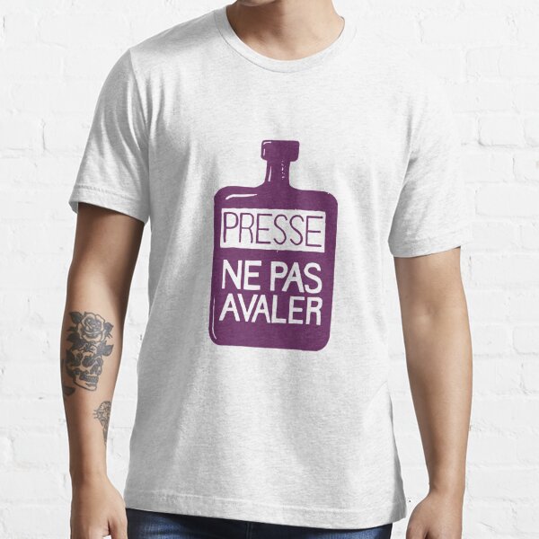 fusion kold fryser Paris Revolt, May 68: 'PRESSE NE PAS AVELER': The Original in Deep Purple"  Essential T-Shirt for Sale by Day Chapman | Redbubble
