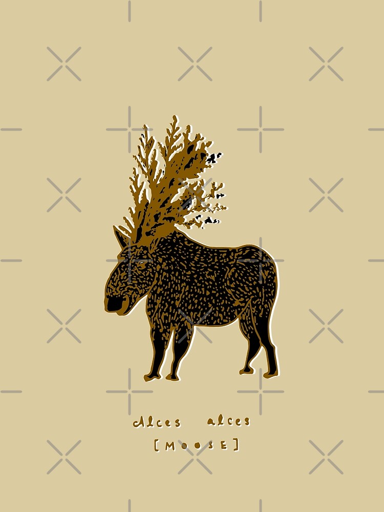 Golden Moose Alces Alces by whya