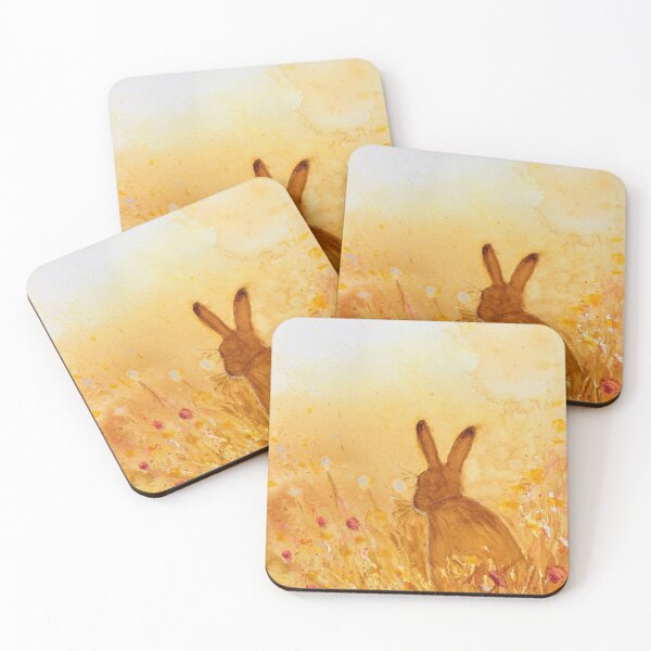 Item preview, Autumnal hare: a watercolour painting of a brown hare designed and sold by Double Dutch Designs.