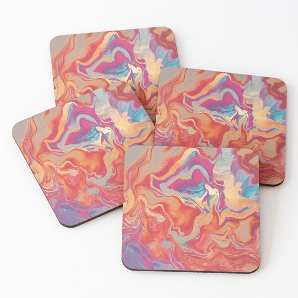 Item preview, DRAMAQUEEN GOLD PASTEL CORAL by Monika Strigel designed and sold by SunlightStudios.