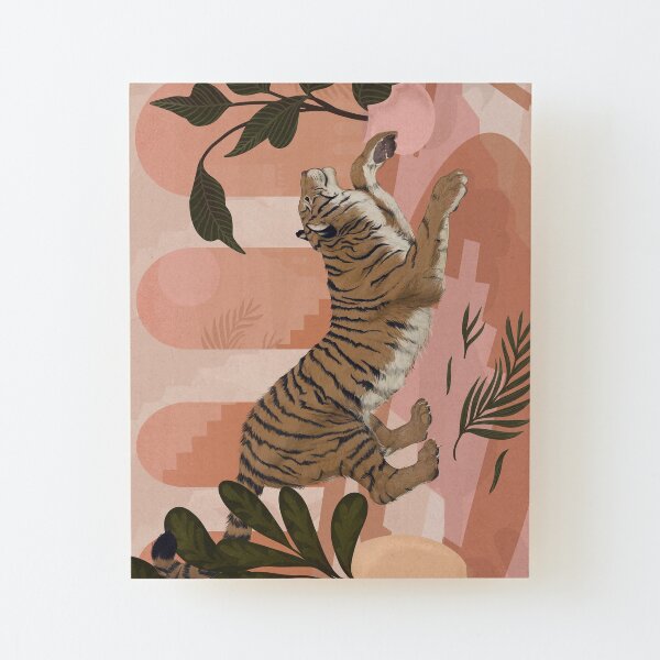 Easy Tiger Wood Mounted Print