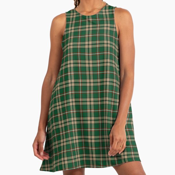 Moran Tartan Forest Green Irish Plaid" A-Line Dress for Sale by plaidwerx |  Redbubble
