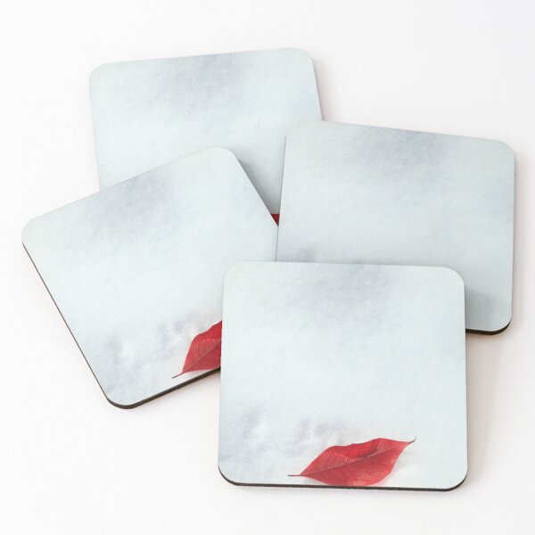 Item preview, red leaf on white snow designed and sold by olena2552.