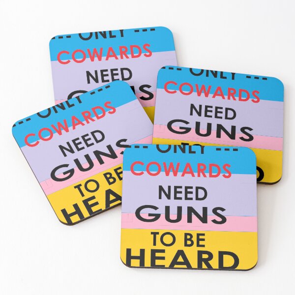 Item preview, Only Cowards need guns to be heard designed and sold by tqueen.