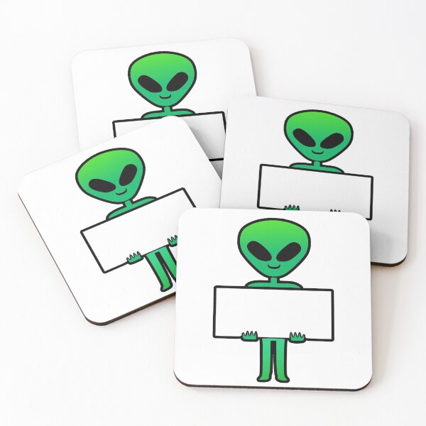 Item preview, Alien Holding a Sign – Write Your Own Message  designed and sold by suoplushie.