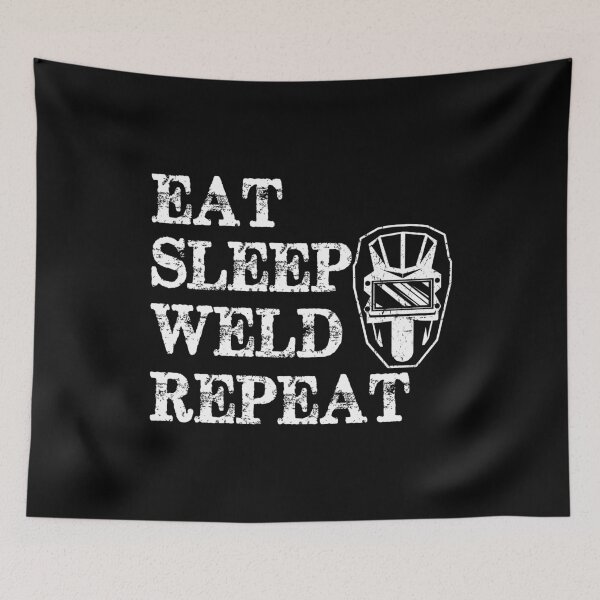 Item preview, Eat Sleep Weld Repeat Welder design designed and sold by sabertronics.