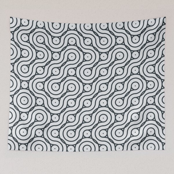 Item preview, Truchet Random Pattern Generative Tile Art background illustration designed and sold by IuriiVlasenko.