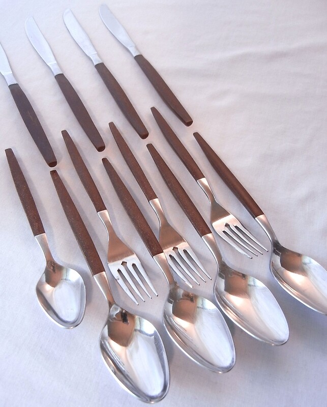 "Flatware with Wood Handles" by CandyApplCrafts Redbubble