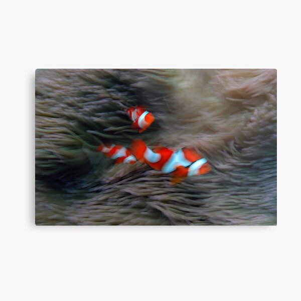 Dancing Clowns Metal Print