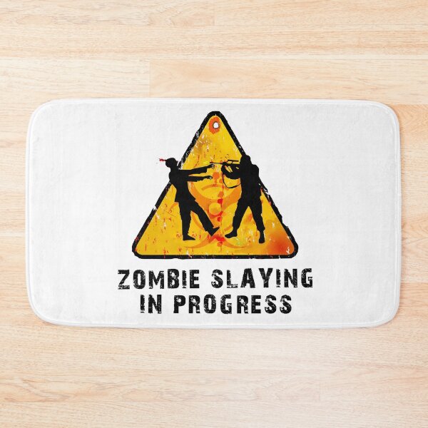 Item preview, Zombie slaying in progress designed and sold by Kam-designs.