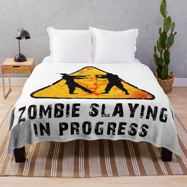 Item preview, Zombie slaying in progress designed and sold by Kam-designs.