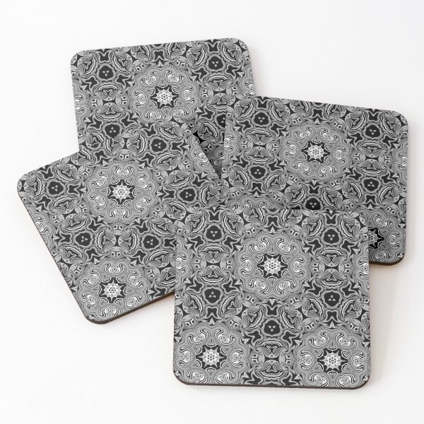 Item preview, Kaleidoscope White Camaïeu, motif 12, by Bennydoscope designed and sold by Bennydoscope.