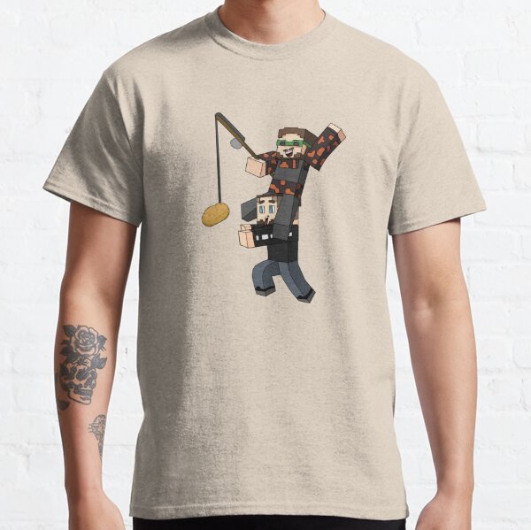 Pewdiepie Minecraft T Shirts Redbubble - dungeon quests in roblox lumberjack