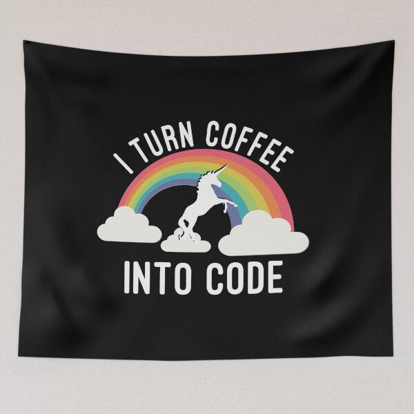 Item preview, I Turn Coffee Into Code designed and sold by flippinsg.