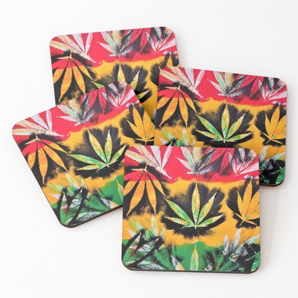 Item preview, Lively Up Yourself! ~ Rasta Live Fan Leaf Nature Print designed and sold by Veronica White.