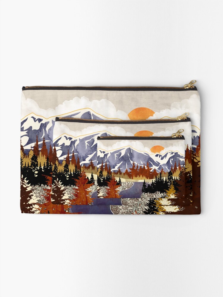 Alternate view of Autumn River Zipper Pouch