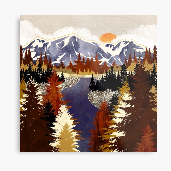 Autumn River Metal Print