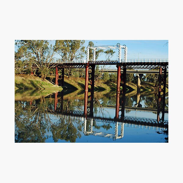 Item preview, Old Darling River Bridge Reflection designed and sold by Mark Whittle.