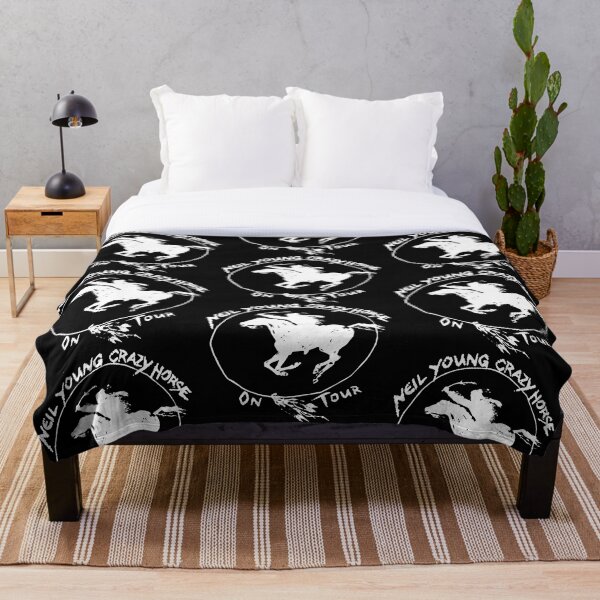 neil young crazy horse tour 2019 2020 satusatu Unisex T-Shirt Front Throw Blanket