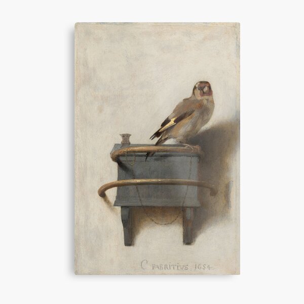 The Goldfinch (High Resolution), Carel Fabritius Metal Print