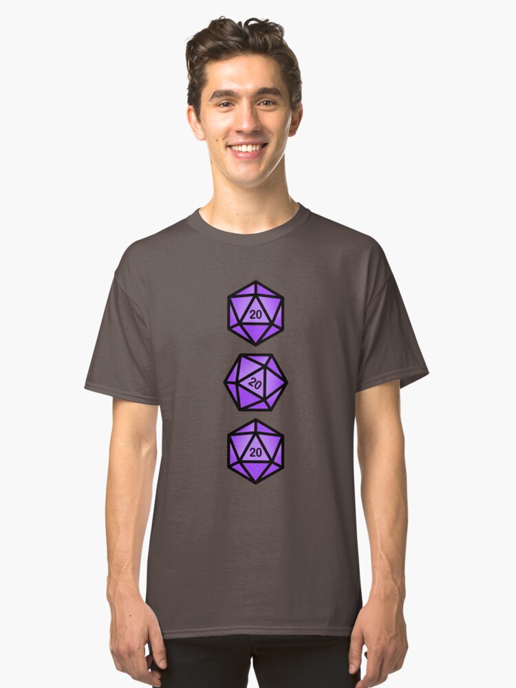 Alternate view of Purple d20 Classic T-Shirt