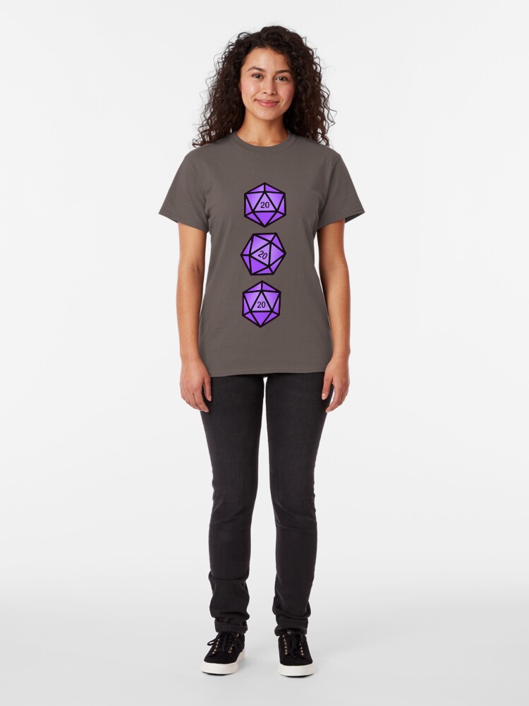 Alternate view of Purple d20 Classic T-Shirt