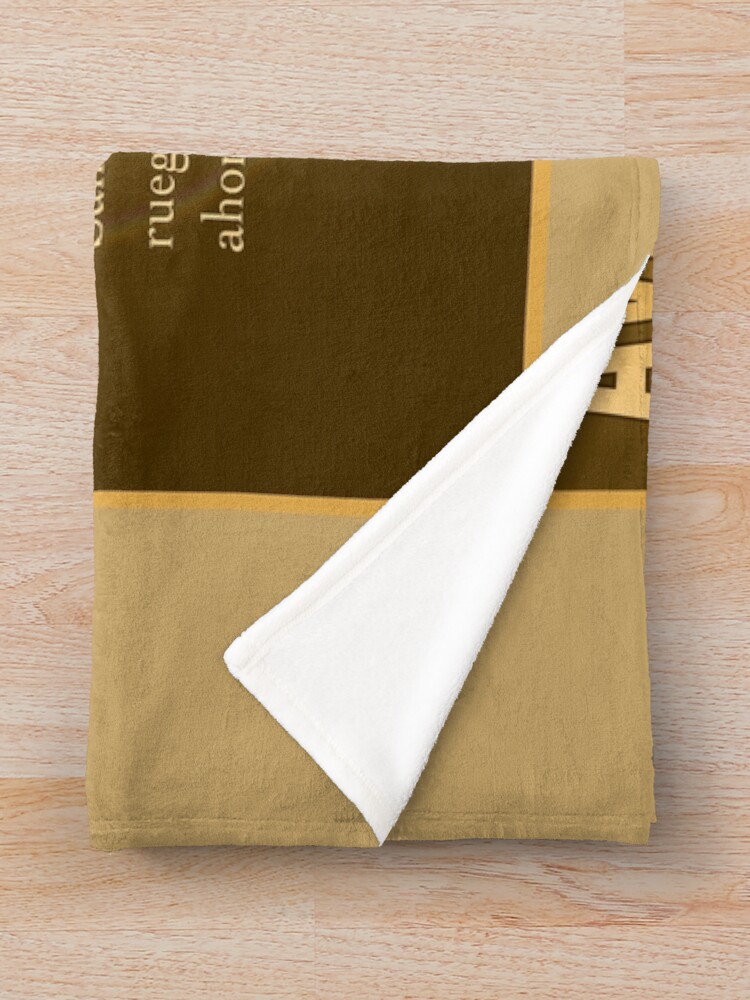 Alternate view of Ave María - La oración en español Throw Blanket