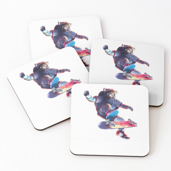 Item preview, Astronaut Kickflip Minimalist Retro Design designed and sold by lynxcollection.
