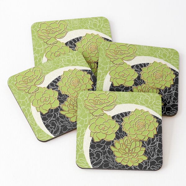 Item preview, Golden Flowers on Happy Green designed and sold by M-ohlala.