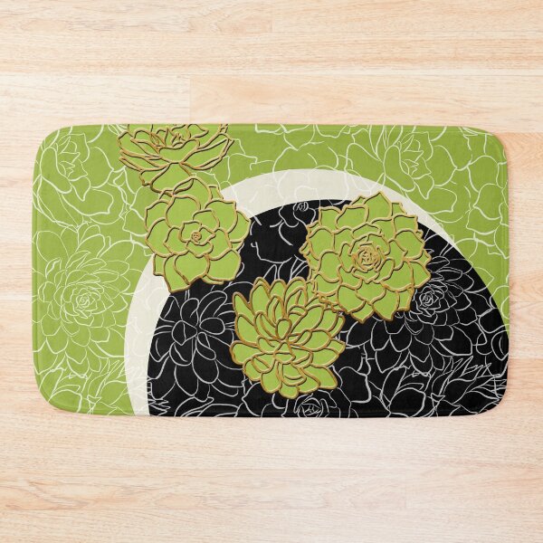 Item preview, Golden Flowers on Happy Green designed and sold by M-ohlala.