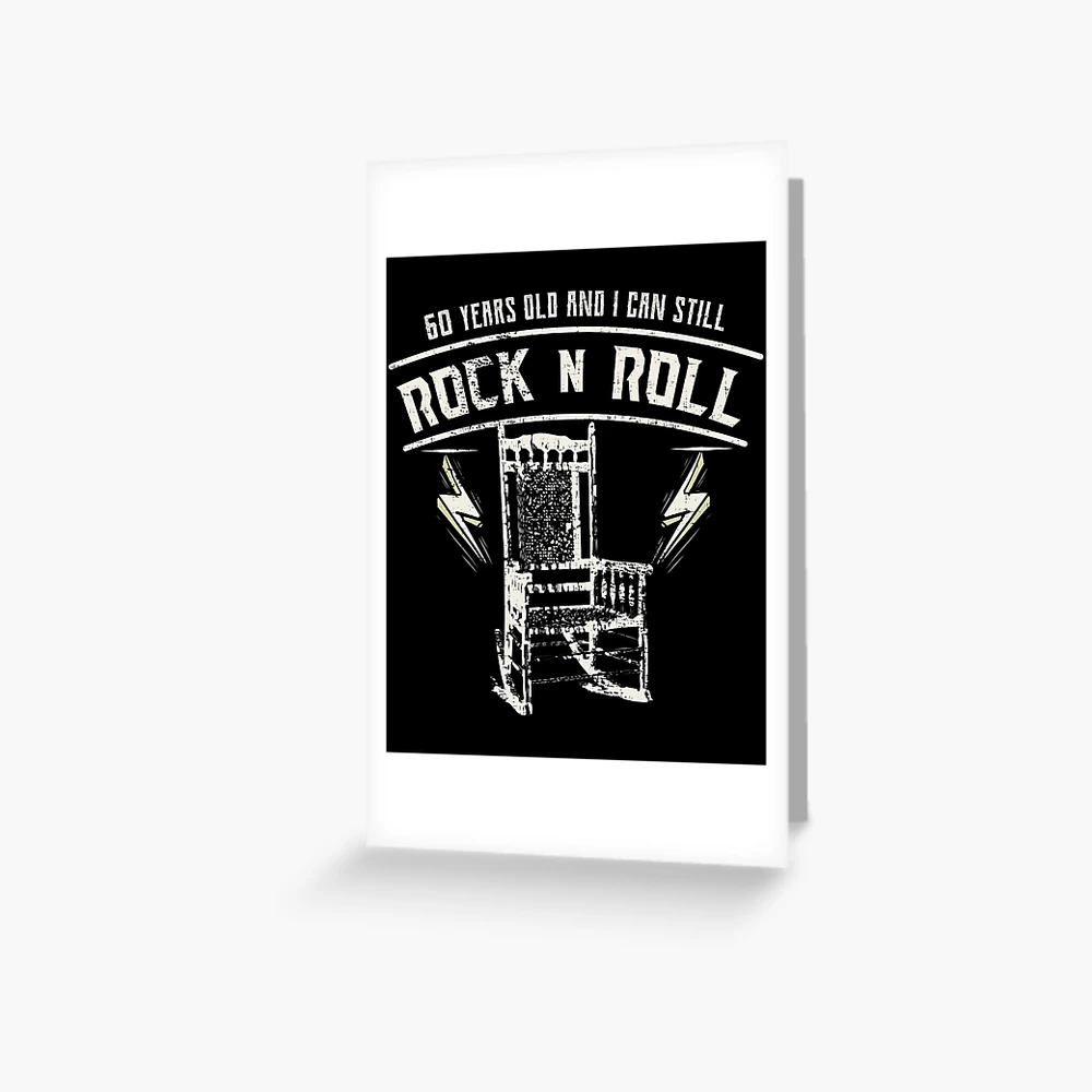 Fun 60th Birthday Rock N Roll Gift Design Idea product | Greeting Card