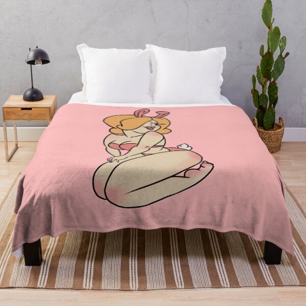 Item preview, Pinup Bunny Pink Background designed and sold by ArtInPi.