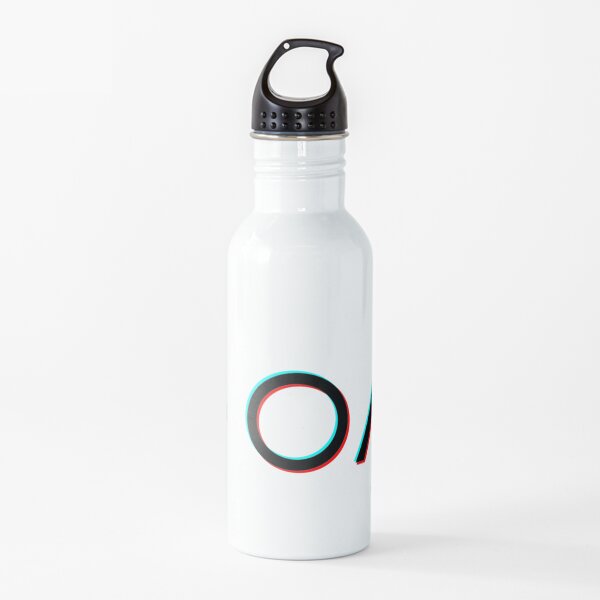 The OA Glitch Blur - black Water Bottle