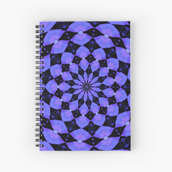 Lavender Kaleidoscope Spiral Notebook