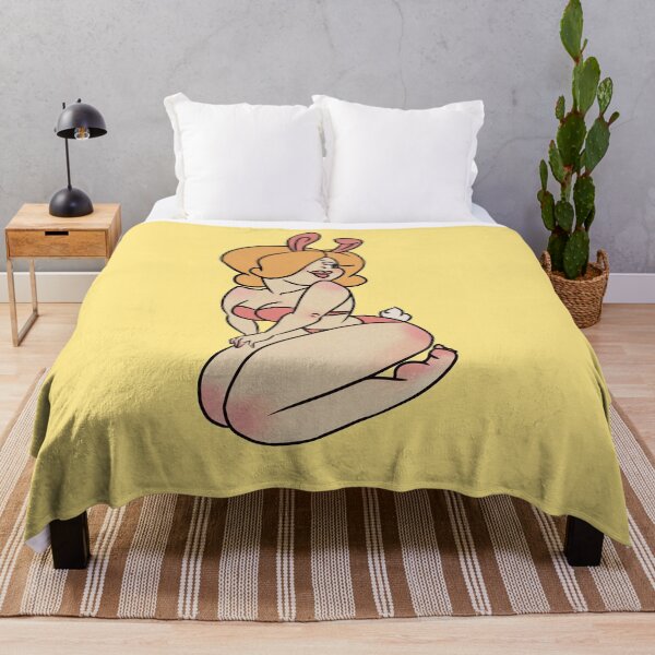 Item preview, Pinup Bunny Yellow Background designed and sold by ArtInPi.