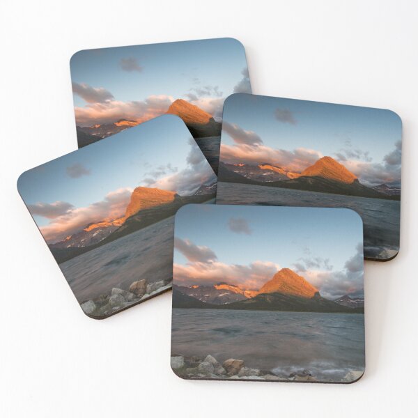 Item preview, Sunrise Over Swiftcurrent Lake, Glacier National Park, Montana designed and sold by AvocaSpring.