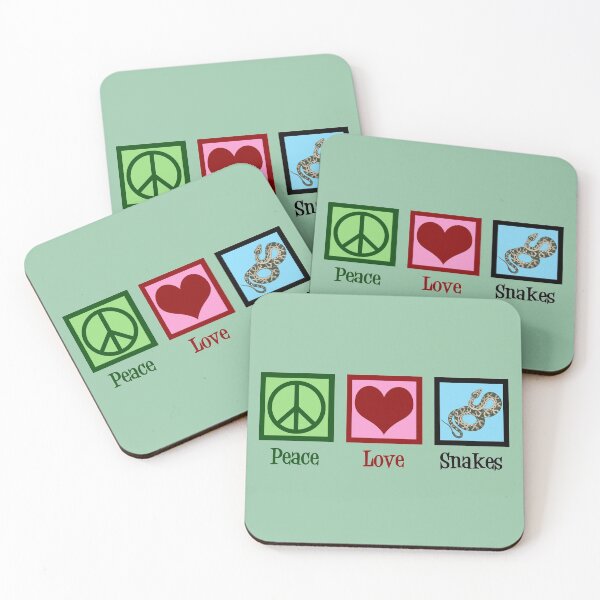 Item preview, Peace Love Snakes designed and sold by Epic Love Designs.